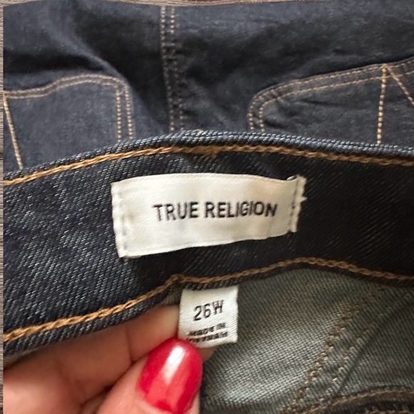 True Religion Dark Wash Denim Mini Skirt - Picture 6 of 6